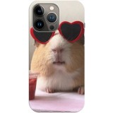 Husa compatibila cu Apple iPhone 13 Pro Max model Cool Guinnea Pig, Silicon, TPU, Viceversa, Transparent, Carcasa