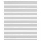 vidaXL Jaluzea tip zebra gri deschis lățime țesătură 125,9cm poliester