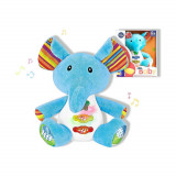 Jucarie interactiva bebe cu sunete si lumini 15 cm - Elefant, Reig Musicales