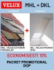 Pachet Velux MHL (exterior) + DKL (interior), Confort Standard Plus, Rulou parasolar &amp; opac, Diverse culori, Livrare imediata/comanda
