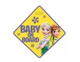 Cumpara ieftin Indicator Baby On Board Frozen, galben