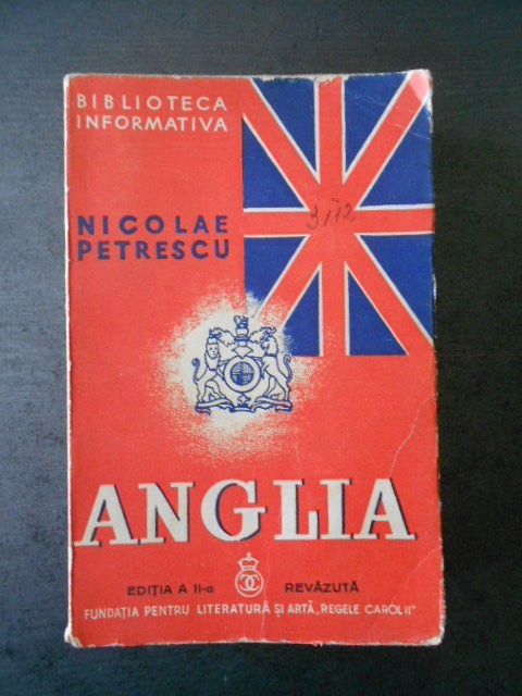 NICOLAE PETEESCU - ANGLIA {1939}