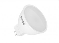 Bec LED Vipow ZAR0457 MR16 7W 44W 525 Lm lumina alba calda A+ foto