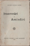 Jean Bart (Eugeniu P. Botez) - Insemnari si Amintiri (editie princeps)