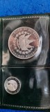 EL SALVADOR SET 1, 5 COLONES 1971 argint DALI