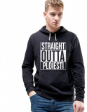 Cumpara ieftin Hanorac Barbati Negru - Straight Outta Ploiesti - XL, THEICONIC