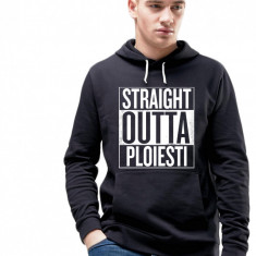 Hanorac Barbati Negru - Straight Outta Ploiesti - L