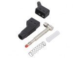 Mufă Banană 4mm Neagră 32A 30VAC 60VDC 2,5mm2