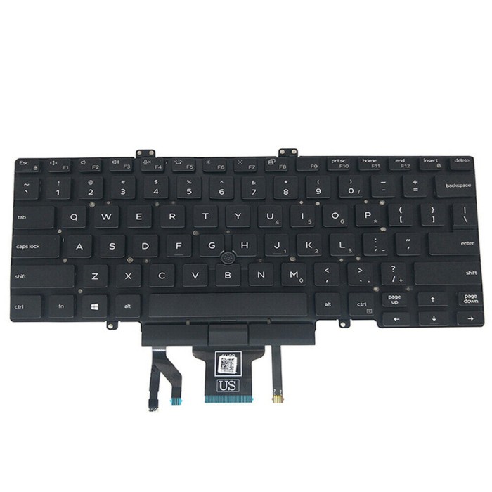 Tastatura laptop, Dell, Latitude 5411, 3J9FC, 03J9FC, H2DXX, 0H2DXX, PK132FB1A00, Dual Point, cu iluminare, layout US