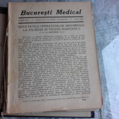 REVISTA BUCURESTI MEDICAL MARTIE 1929, MARTIE 1930, IANUARIE FEBRUARIE 1929, REVISTA D'ORGANOTHERAPIE NR.5/1928 (COLIGATE)