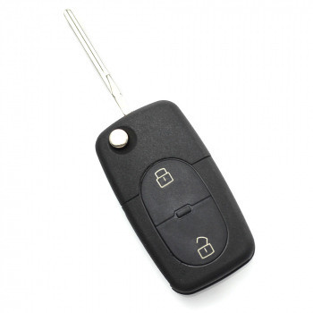 Audi - carcasă cheie tip briceag, cu 2 butoane - CARGUARD foto