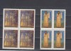 A11 TX2 11- 1970 - Fresce - perechi de cate patru timbre, Religie, Nestampilat