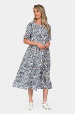 Rochie Dama, Eranthe, Microfloral V332 - L