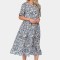 Rochie Dama, Eranthe, Microfloral V332 - S