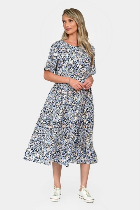 Rochie Dama, Eranthe, Microfloral V332 - M