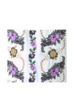 Bluza tip ie traditionala dama DEC, alb crystal/mov , marimea S