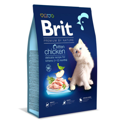 Hrana uscata pentru pisici Brit Premium By Nature Kitten, Chicken, 8Kg foto