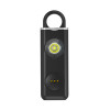 Alarma Personala de Panica, BYNOVIS®, 130 dB, Lanterna, USB Type-C, Negru