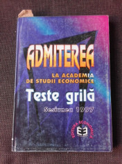 Admiterea la Academia de Studii Economice, teste grila, sesiunea 1997 foto