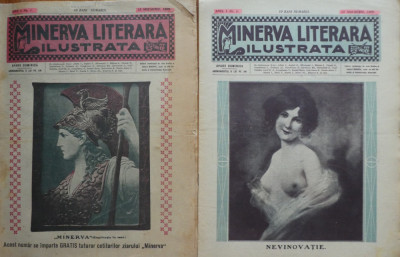 Minerva literara ilustrata, 1909 - 1910, 19 numere foto