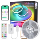 Cumpara ieftin Banda LED COB RGB OULARA 24V, 10m, Multicolora, Flexibila, 180 grade, Music Sync, Dimabila