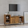 VidaXL Comodă TV, stejar fumuriu, 100x35x55 cm, lemn prelucrat