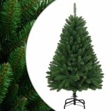 Cumpara ieftin Brad de Craciun artificial cu suport si balamale, verde, 120 cm