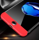 Husa iPhone 7 Full Cover 360 GKK, Policarbonat, Bumper, Negru-Rosu