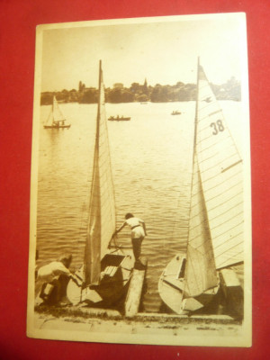 Ilustrata Bucuresti -Parcul de Cultura , Odihna VI Stalin -anii&amp;#039;50 ,stamp. rosie foto