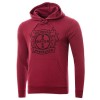 Bayern Leverkusen hanorac de bărbați cu glugă Logo burgundy - XXL