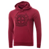 Bayern Leverkusen hanorac de bărbați cu glugă Logo burgundy - XXL