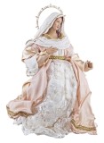 Figurina Fecioara Maria textil multicolor 33x33x55,9h