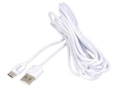 Cablu USB 2.0 USB A la USB C 3m Alb 480Mbps 2A