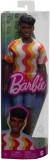 BARBIE PAPUSA BAIAT FASHIONISTAS CU TRICOU CU DUNGI ALBE SI PORTOCALII SI APARATE AUDITIVE SuperHeroes ToysZone, Mattel
