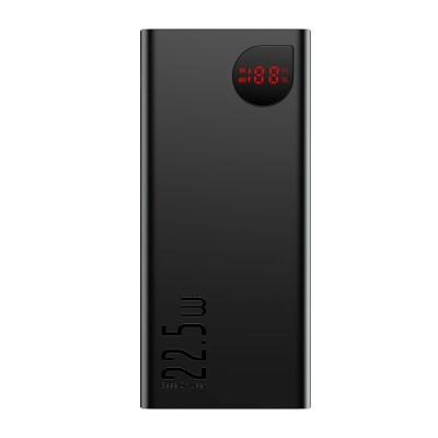 Baterie Externa Baseus Adaman, 40000mAh, 22.5W, QC + PD, 1 x USB-C - 3 x USB-A, Neagra foto