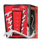 Set chei inelare de tip S, 10-19mm, 6 piese, crom-vanadiu, Verke