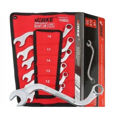 Set chei inelare de tip S, 10-19mm, 6 piese, crom-vanadiu, Verke