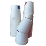 Pahare carton albe, 120ml (4 oz) , set 100 bucati