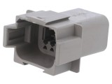 Conector cablu PX0 mufă tată 8 pini gri IP68