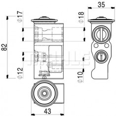 Supapa de expansiune Smart Forfour, 2014-; Fortwo, 2014- Motor 0,9/1,0 Benzina, Aluminiu, Tip Gaz: R134a/R1234yf, OE: 326311; 7013097,