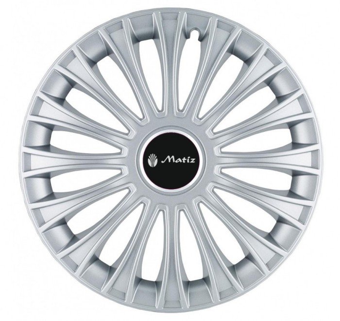 Set 4 capace roti pentru Matiz, model Dino Gray, R15