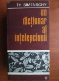 Un dictionar al intelepciunii - Theofil Simenschy