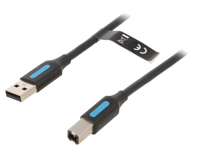 Cablu USB 2.0 A-B 5m Negru