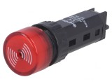 Semnalizator Acustic 80dB 12V DC IP40 &Oslash;16mm