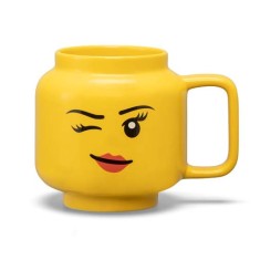 LEGO Cana mare LEGO din ceramica &ndash; Fata care face cu ochiul Quality Brand