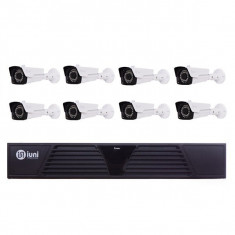 Sistem Supraveghere 8 Camere iUni, 36 Led IR, 1080p, HDMI, VGA, 2 USB, LAN, PTZ, 8 canale audio, 8 Microfoane active foto