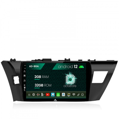 Navigatie Toyota Corolla (2012-2016), Android 12, A-Octacore 2GB RAM + 32GB ROM, 10.1 Inch - AD-BGA10002+AD-BGRKIT058 foto