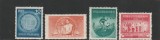 ROMANIA 1952 LP 329 UNIUNEA INTERNATIONALA A STUDENTILOR SERIE MNH