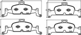 BREMBO P 85 164 PRIME LINE set placute frana,frana disc