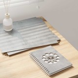vidaXL Panouri decorative 12 pcs Gri beton 30 x 30 x 0.3 cm